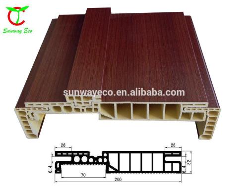 china PVC door frame with wpc architrave