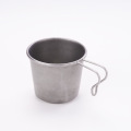 350ml portable vintage stainless steel camping cup