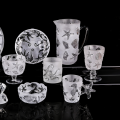 Sea style drinking glassware set wine glass