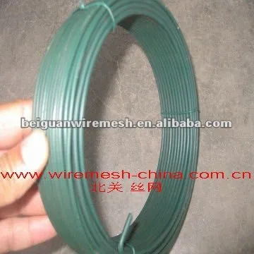 green pvc coated binding wire plastic coated wire manufacturer