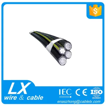 Low Voltage PVC Jacket ABC Cable Arerial Bundle Cable