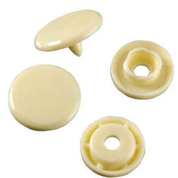 Plastic snap buttons, various sizes are available