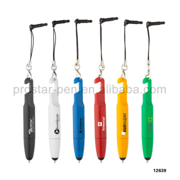 2015 novelty design plastic touch screen 4 in 1 mini stylus pen for smart phone