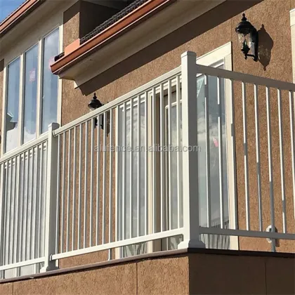 Indoor Outdoor Powder Coated Aluminum Stair Balcony Guardrail Railing