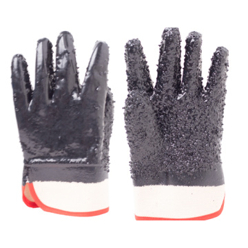 Corte resistente a los guantes de PVC alineados Kevlar