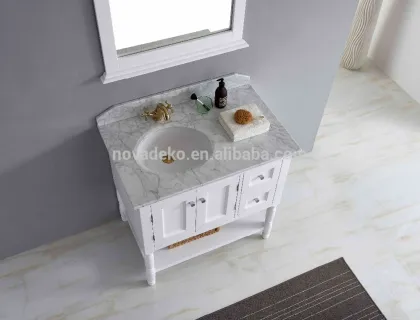 Genoa 900 White Traditional Vanity