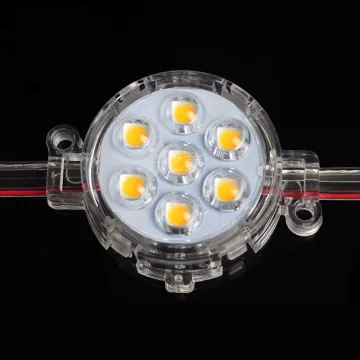 DMX-Controlled RGBW 50mm Waterproof IP67 LED Dot Point Pixel Strip Light