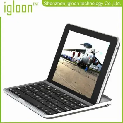 Aluminum Bluetooth Keyboard Case Cover Stand For Google Nexus 7 Broadcom Chipset Bluetooth 3.0 
