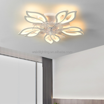 Variabel 3-warna Lampu kipas akrilik Luminous LED untuk ruang tamu dan ruang makan