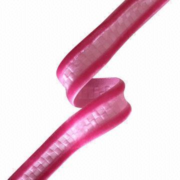 Fancy Checks Scottish Velvet Ribbon in 15mm Width, Pink Color