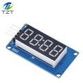 TM1637 4 Bits Digital LED Display Module For arduino 7 Segment 0.36Inch Clock RED Anode Tube Four Serial Driver Board Pack