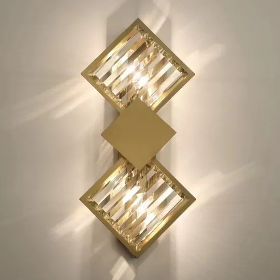 Modern LED Vintage Wall Light for Luxury Crystal Bedroom Bedside