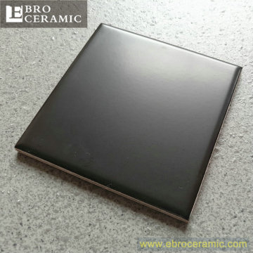 Black color Matte finished albania Ceramic wall and floor tile building material 10x10cm SW1180M