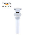 Basin Faucet Push Button Round Pop up Drain