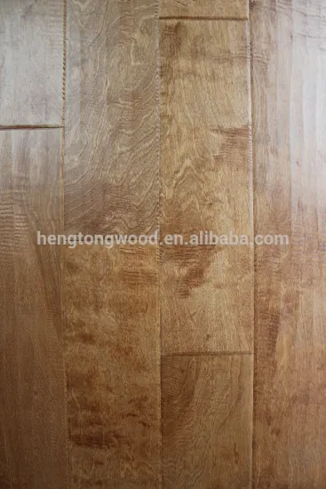 Handscraped Birch engineeredlooring, demension 3/8" x 6.5''x RL48"