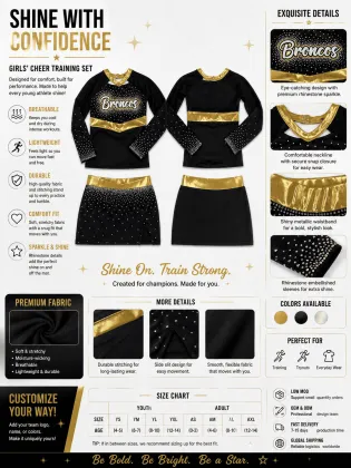 Long Sleeve Cheerleading Uniforms for All Stars