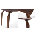 Modern Solid Wooden Walnut Square Restaurant Dining Tables