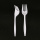 Disposable White PP Cutlery Set With Plastic Bag Individual Packaging PP Fork Knife And Napkin