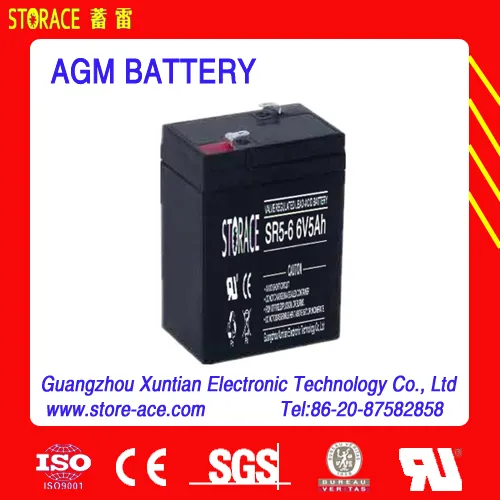 6v battery sealed valve regulated Lead acid battery