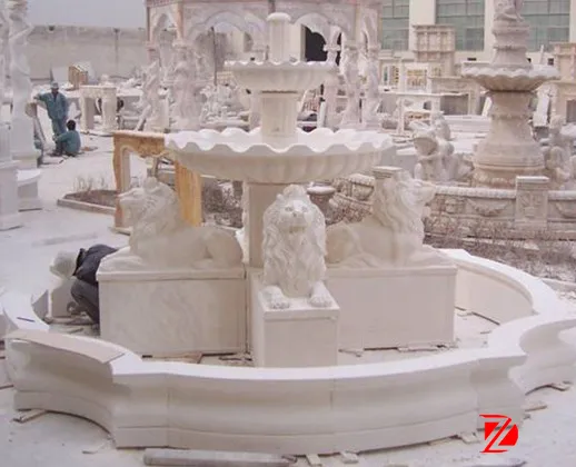 Garden lion fountain