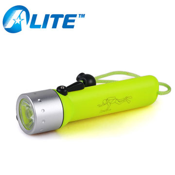 YT-50A Cheap Diving Light Waterproof IPX8 3W LED Plastic Diving Torch