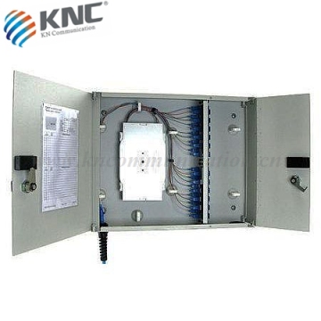 Wall mount indoor two doors open optical fiber patch panel
