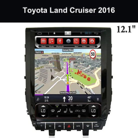 12.1-Inch Touch Screen Radio for Car Supplier Toyota Land Cruiser 2016