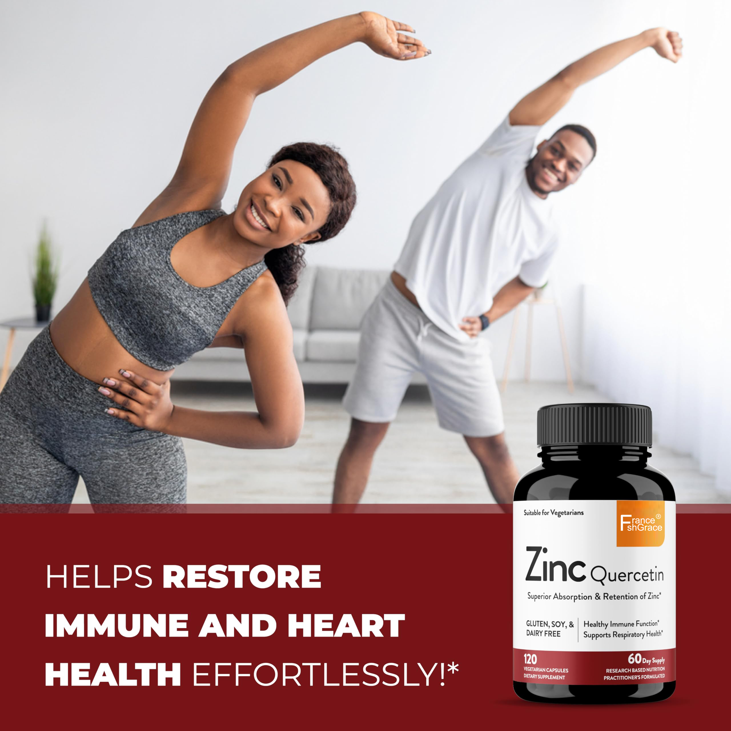 Zinc Quercetin Vegetarian Capsules