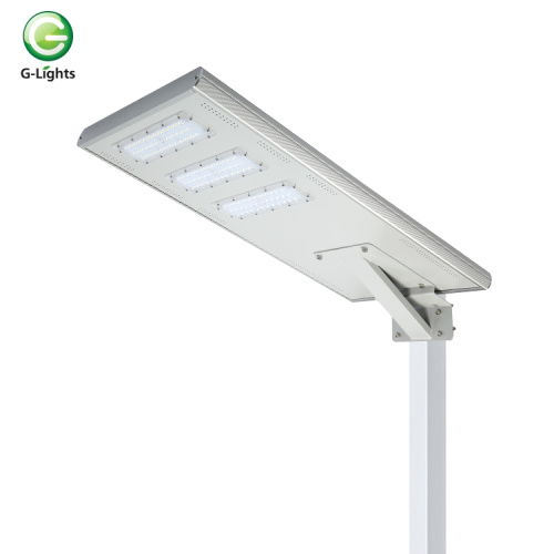 Lâmpada de rua led solar de alumínio ip65 120w integrada