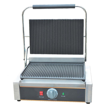 Mini Electric Griddle Sandwich Maker - Full Grooved Non-Stick Single Plate Breakfast Grill