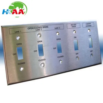 Stainless Steel Control Panels with Laser Engraving logo