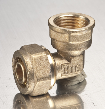 Competitive Brass Pipe Screw Gas Fitting with PEX Ferrule