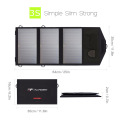 ALLPOWERS Portable Solar Panel Charger USB 18V 5V 21W 20W Foldable Mobile Power Bank for Laptop Smartphone Battery Charger