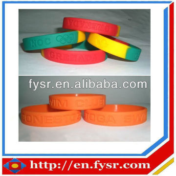 Wristbands( printing,embossed ,debossed logo Material: 100% silicone)