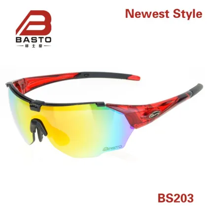 2015 year's Newest Plastic Materail Outdo Sports Sunglasses