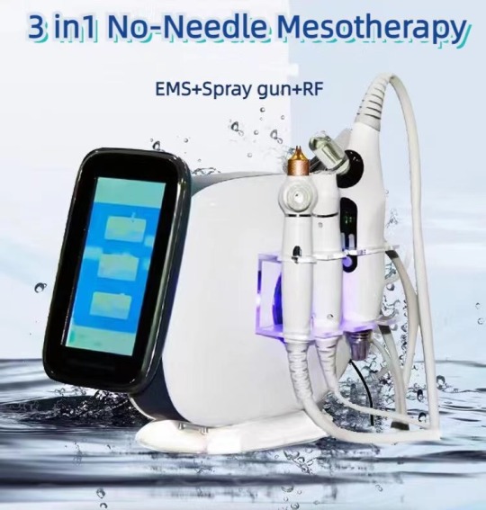 3 in 1 Mesotherapy Radio Frequency Skin Rejuvenation Needle Free Meso Spray Gun Machine