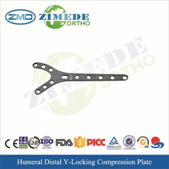 Humeral distal Y shaped locking plate titanium trauma plates
