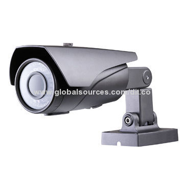 CCD Camera, IP66 Weather-proof, 1/3-inch Sony, 600TVL, 40m Night Vision, 42-piece of IR LEDs