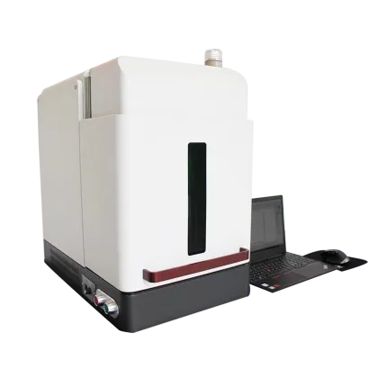 Cabinet-Type Closed Laser Optical Fiber Marking Machine for Metal Lettering