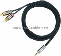 DR série double RCA-Câble RCA Jack stéréo 3,5 mm