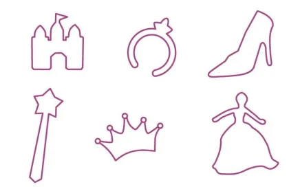 High Flexible Colorful Princess Pattern Silicone Silly Band For Girl