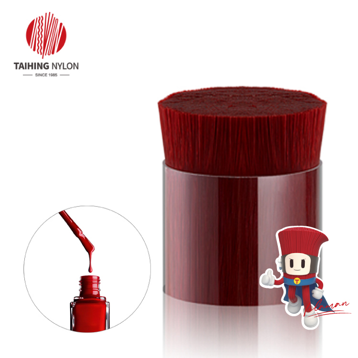 Environmental plastic filament for nail polish brush