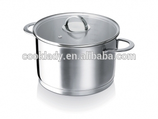 stainless steel saucpan with glass lid,cooking pot,cookware set