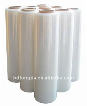 Thick plastic roll transparent