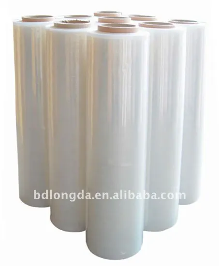 Thick plastic roll transparent