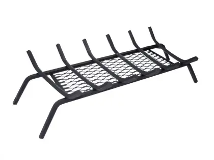 Cast Wrought Iron Fire Grates with Ember Catcher