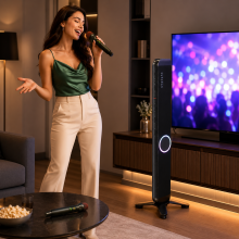 Dikey Karaoke Kulesi Hoparlör Sistemi
