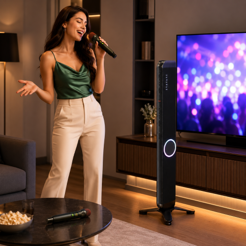 Dikey Karaoke Kulesi Hoparlör Sistemi