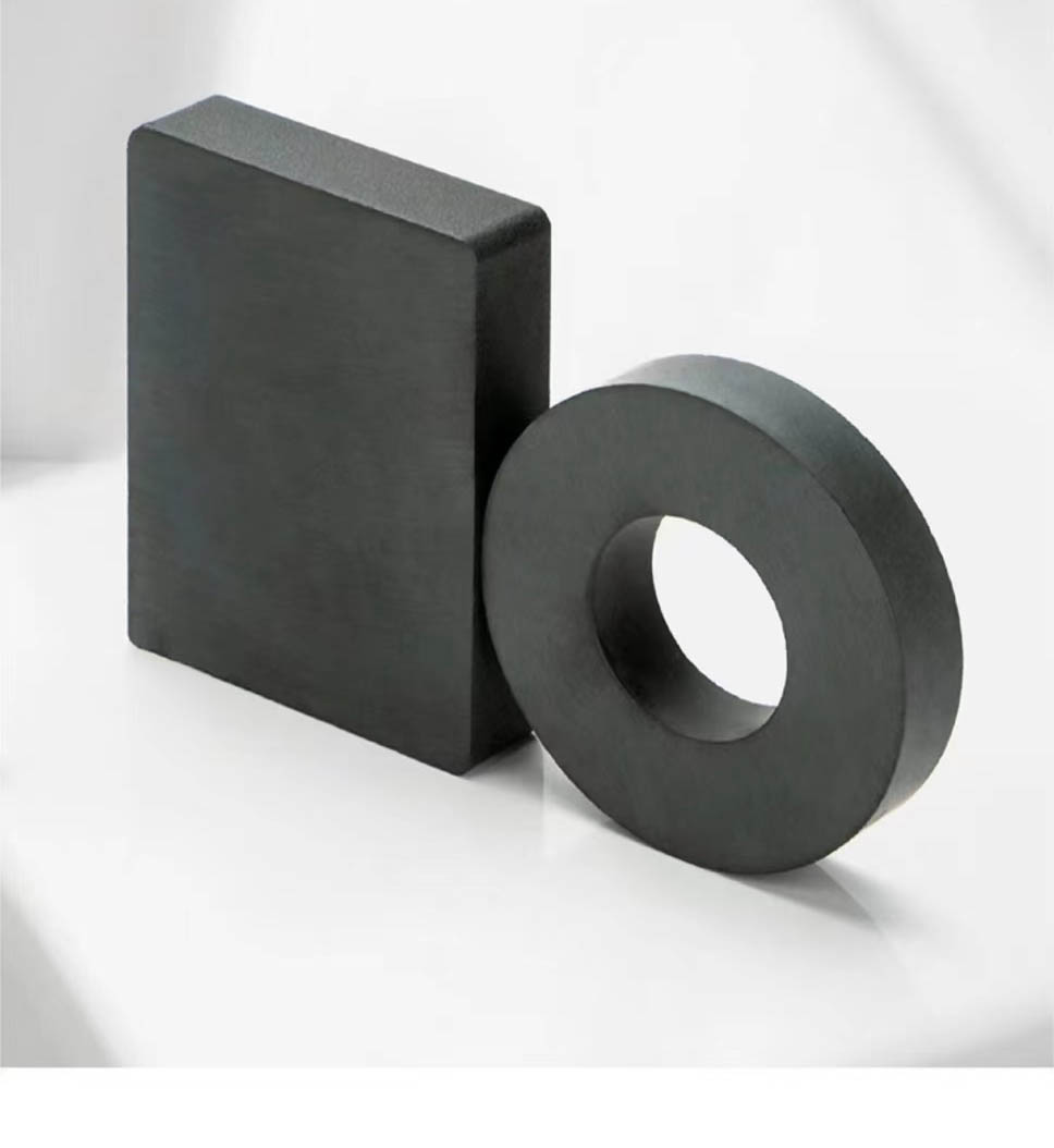 6 * 4 * 1 pouces segment magnétique aimant de blocs de ferrite chaude