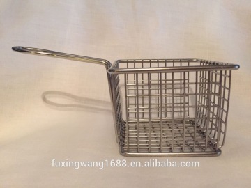 Mini Silver Deep Fryer Basket French Fry Chip